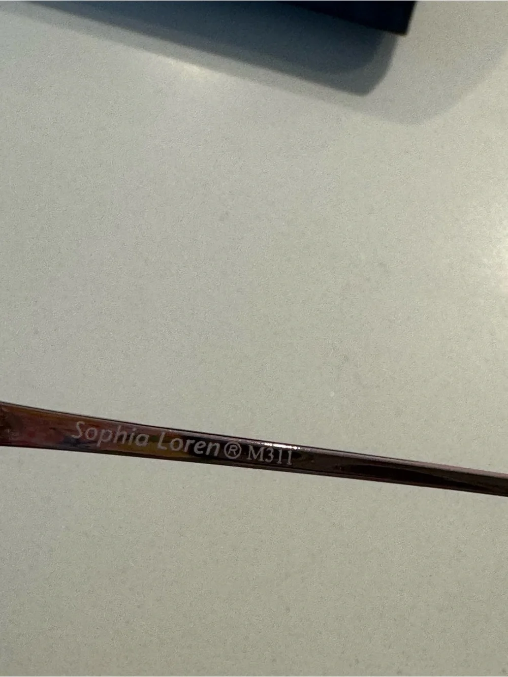 Women's Sophia Loren Metal Rim Glasses Rose Gold